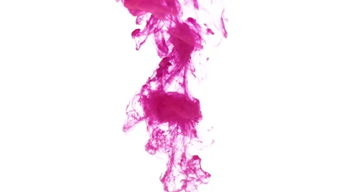 Patterns of fuchsia paint flows Stock-Footage 166131204