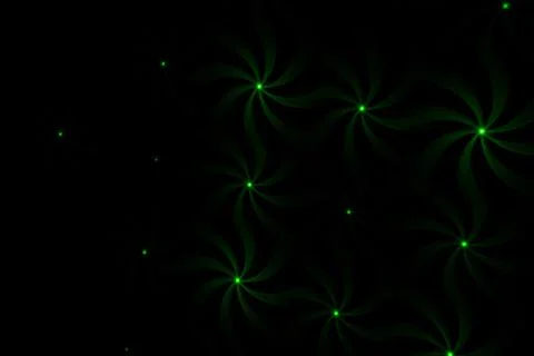 Patterns in green on the wall. Laser background. Party or disco concept. 스톡 사진