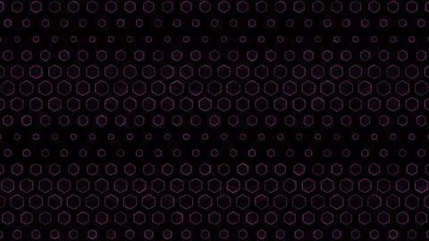 Patterns of hexagons and circles in a digital design Illustrazione stock