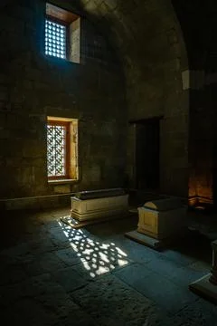 Patterns inside a tomb Stock Photos