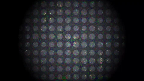 Patterns of light and shadow in a dark space with circular Stock Footage 338226603