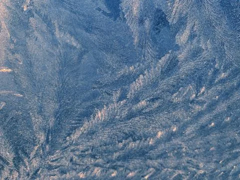 The patterns made by the frost Stock Photos