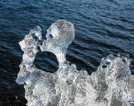 Patterns in melting sea ice Stock Photos