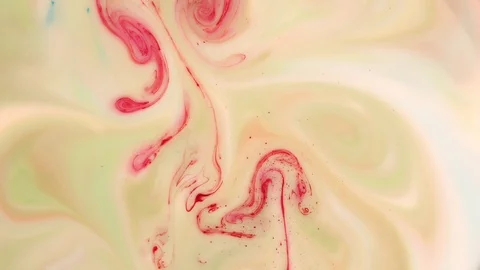 Patterns of miscible paints 스톡 동영상 123735145