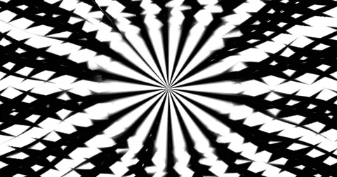 Patterns of monochrome rotating kaleidoscopes Stock Footage 162652317