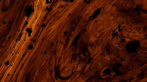 Patterns in the movement of dirty yellow butter smeared with a black substance Stock Footage 82501800