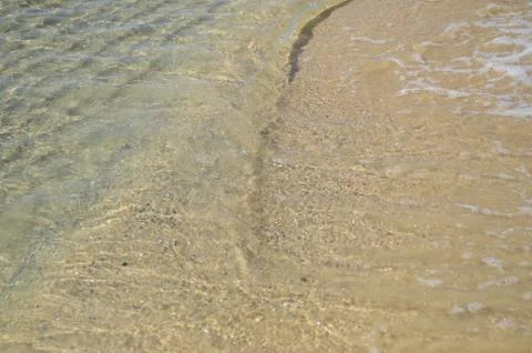 Patterns of movement of water in the pool. Stock Photos