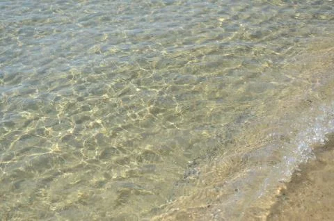 Patterns of movement of water in the pool. 库存照片