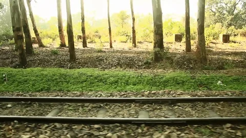 Patterns of the moving trian with audio Video stock 102776899