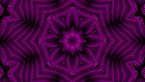 Patterns of multi-colored rotating kaleidoscopes on a black background. Stock Footage 139741344