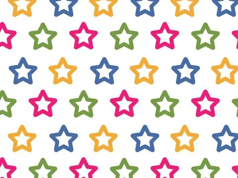 Patterns Multicolored stars. Vector illustration Stock Illustration