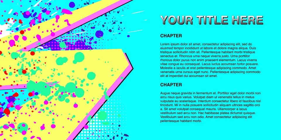 Patterns, objects and traces. Paintbrush effect, grunge style. Stock Illustration