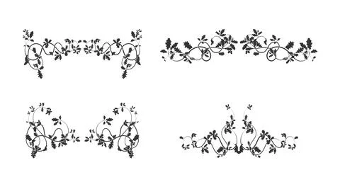 Patterns, ornament oak weaving complex elements イラスト素材