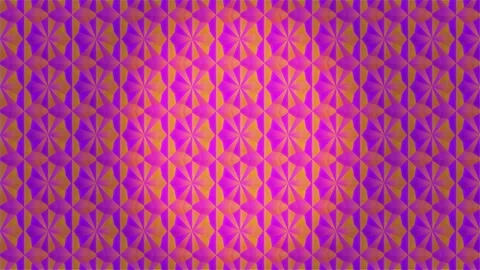 Patterns of pink and yellow colors increasing in size Stock Footage 299090625