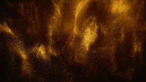 Patterns of Radiant Golden Particless Background Bokeh Lights Background on Stock Footage 241359863