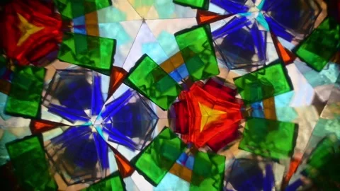The patterns of a real kaleidoscope. Stock Footage 282587924