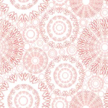 Patterns of red hearts doodles for textiles, packaging, background for Valent Stock Illustration