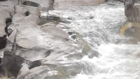 Patterns rocky water surface Stock Footage 169082741