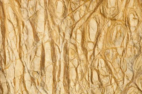 Patterns in sea cliffs at Skala Eresou, on Lesbos, Greece. Stock Photos