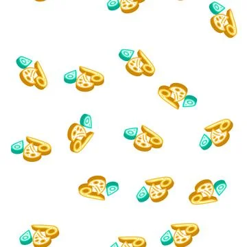 Patterns set isometric icon vector sign illustration Stock Illustration