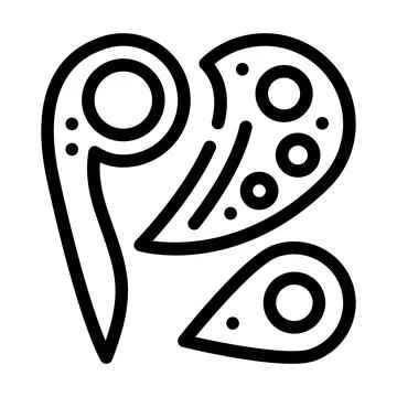 Patterns set line icon vector black illustration Stock Illustration