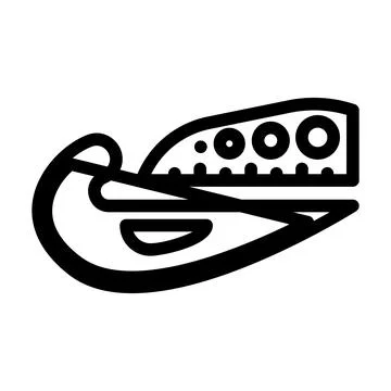 Patterns sewing line icon vector illustration Stock Illustration