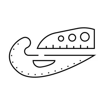 Patterns sewing line icon vector illustration 스톡 일러스트