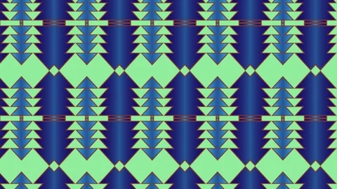 Patterns of shapes and colors on a textile design Stock Footage 341977094