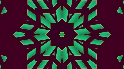 Patterns Stars Flowers Kaleida Stock Footage 72868476