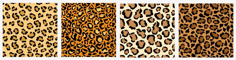 Patterns in style - leopard skin. The design is made in various color Stock Illustration