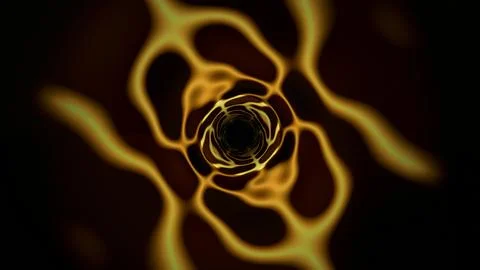Patterns swirl and shift in dark space at night Stock Illustration