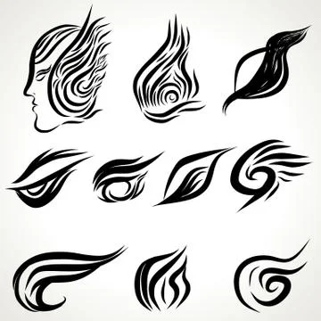 Patterns of tattoo art Stock Illustration