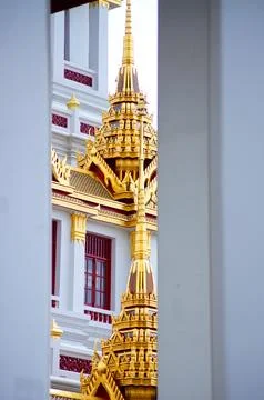 Patterns on the temple Stock Photos