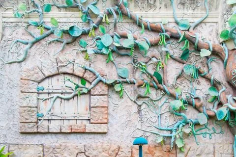 Patterns on the wall Stock Photos