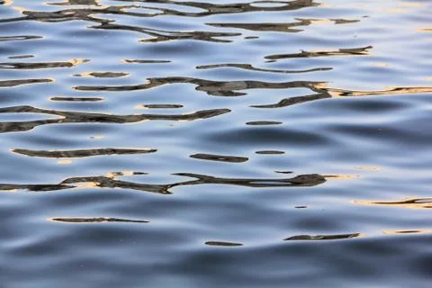 Patterns on the water created by nature Stock Photos