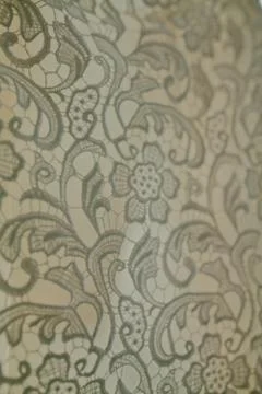 Patterns on a wedding dress Foto stock