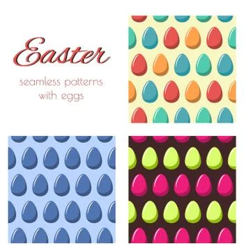 Patterns withe eggs Illustrazione stock