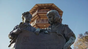 Patterson Park Statue - Baltimore Stock Footage 85574103