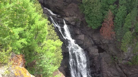 Pattison State Park Big Manitou Falls Video stock 116076953
