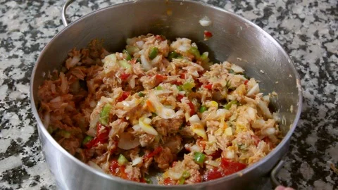 Patty, Pie, Meat Cake. Preparation fill Pie (Empanada). Typical food Stock Footage 98018741