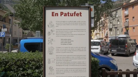 Patufet sign tale Stock Footage 106992136