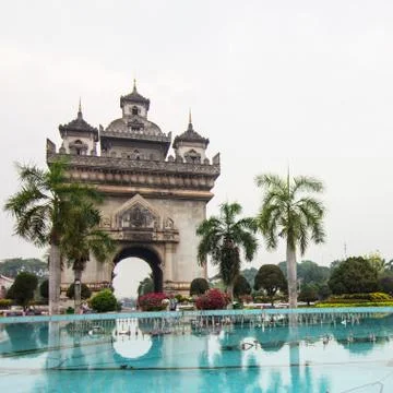 Patuxai monument Stock Photos