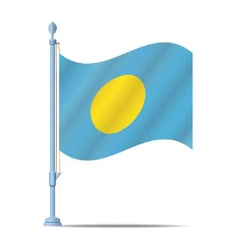 Pau flag Stock Illustration