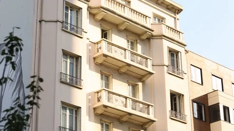 Paul Bocuse image on the wall, Lyon, France. Video stock 129835225