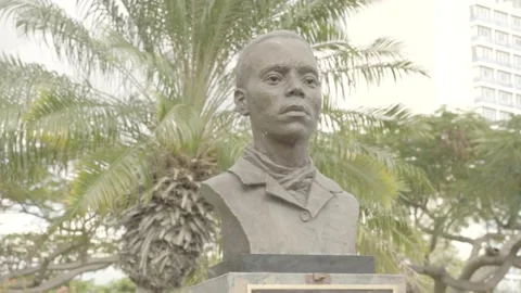 Paul Bogle bust, Jamaica Video stock 167561208