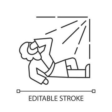 Paul conversion linear icon Stock Illustration
