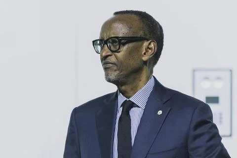  Paul Kagame, Praesident von Ruanda, aufgenommen im Rahmen der Eroeffnung ... Stock Photos