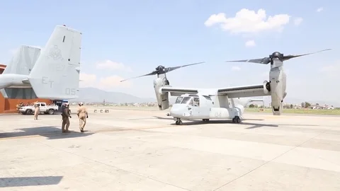 Paul Kennedy the Joint Task Force 505 speaks to media after the flight - 2015 Stock Footage 105794512