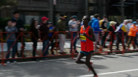 Paul Lonyangata Boston Marathon Runner Stock-Footage 37574553