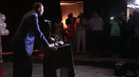 Paul Pierce at the podium Stock Footage 64822449